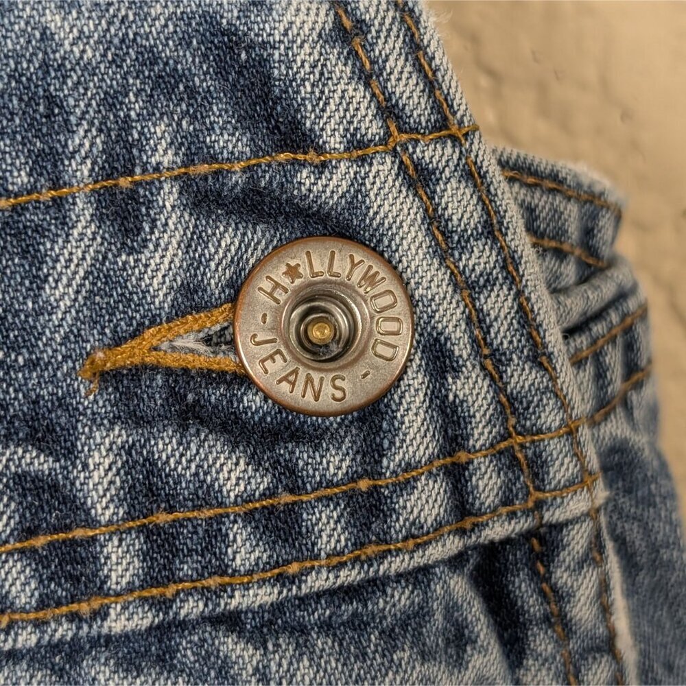 Vintage 90s Overalls Hollywood Jeans M Farm Boho Casual Concepts Tall Girl - Picture 5 of 11